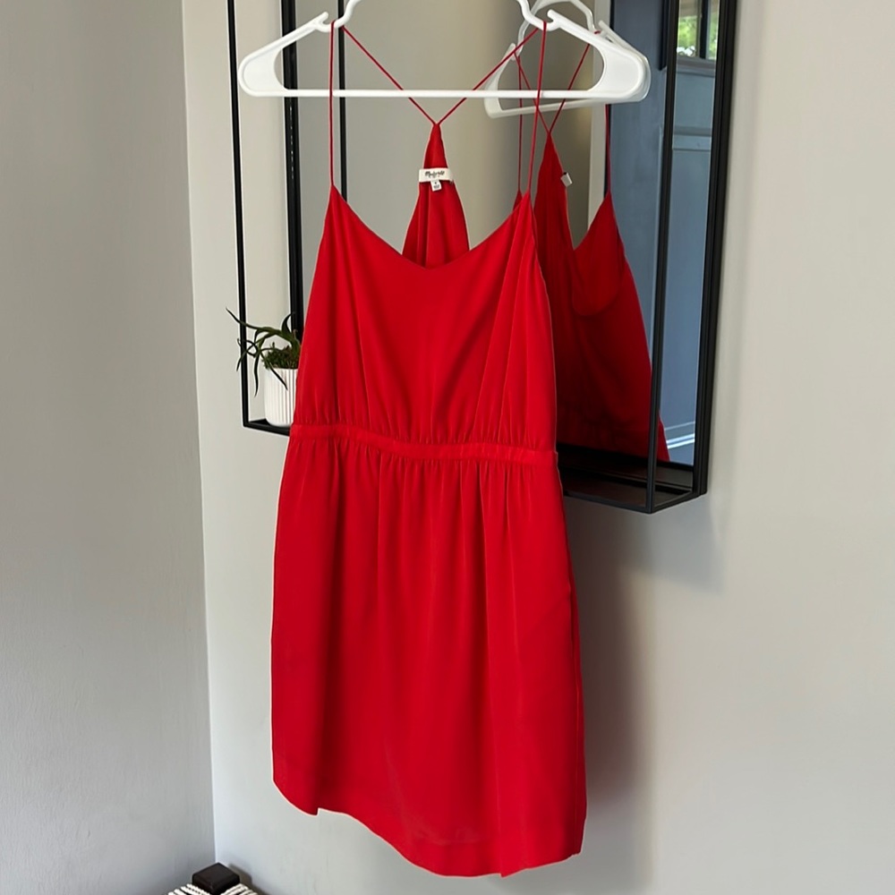 Red Mini Madewell Dress Size 4